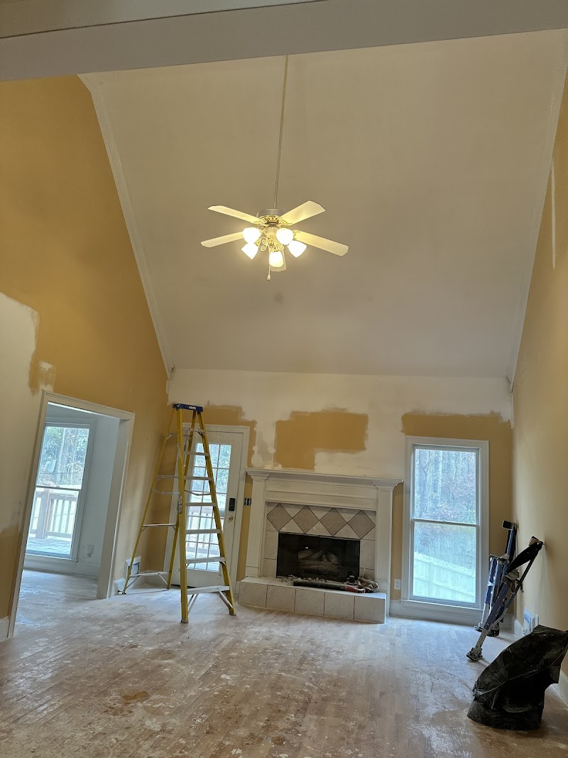 Drywall repair in progress — Atlanta Drywall LLC